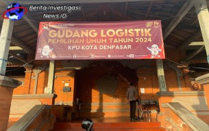 OMBA Polda Bali Tingkatkan Pengamanan di Gudang Logistik Pemilu