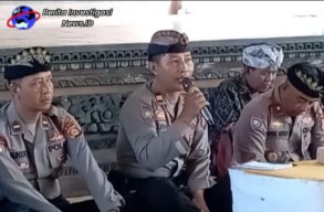 Pesan Kamtibmas dan Pemilu Damai kepada Pecalang dan Prajuru Desa Adat