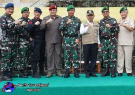 Danrem 163/Wira Satya hadiri Upacara gerak jalan Peleton beranting YWPJ
