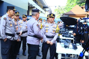 Kadiv Humas Tekankan Beberapa Hal Saat Gelar Apel Kesiapsiagaan Satgas Humas Polri Pengamanan Nataru