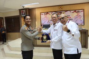 Kunker Kompolnas Disambut Kapolres Badung AKBP Teguh Priyo Wasono