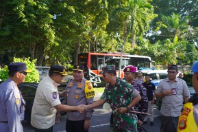Apel Gelar Pasukan OLA Tahun 2023 Pengamanan Nataru