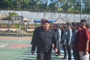 Apel Siaga Dipusatkan di Lapatik Bagli, Tingkatkan Kewaspadaan Jelang Nataru