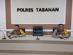 Polres Tabanan Nobar Live Streaming Metro TV Tema Bali Bersinergi Jaga Pemilu Damai