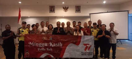 Polda Bali Gelar Minggu Kasih di Hotel Ibis Kuta Selatan
