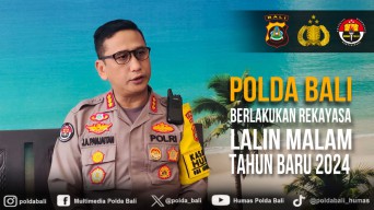 Polda Bali Berlakukan Rekayasa Lalin Malam Tahun Baru 2024