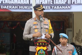 Apel Kesiapan OMBA 2024 Berikan Pengamanan Masa Kampanye, Ini Arahan Kapolres