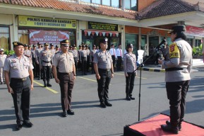 Awal Tahun 2024, Empat Personil Polres Bandara Ngurah Rai Naik Pangkat 