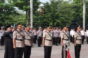 Kapolres Nganjuk Pimpin Sertijab Wakapolres, Kapolsek Gondang, Lengkong dan Sawahan
