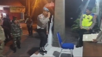 Patroli Gabungan Tiga Pilar Jaga Sitkamtibmas Wilayah Kecamatan Gianyar
