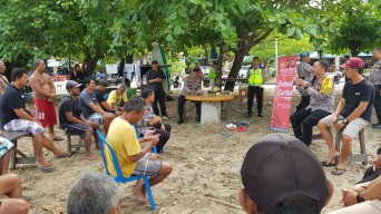 Kapolsek Kuta Tatap Muka Dengan Kelompok Nelayan Samudra Jaya