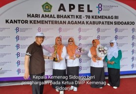 Bazar Makanan dan Minuman di Hari Amal Bhakti ke 78  Kemenag Sidoarjo Ludes Dalam Sekejap