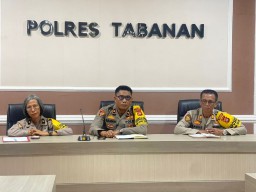 OMB Tahap Kampanye, Polres Tabanan Ikuti Vicon Anev