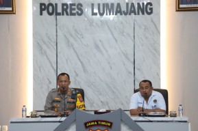 Jaga Kondusifitas Jelang Pemilu 2024, Kapolres Lumajang Gandeng PWI