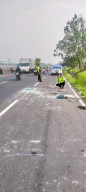 Terjadi Lakalantas di Jalan Raya Porong Antara Elf vs Truck, 1 Orang Meninggal Dunia
