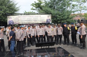 Polres Sampang Siapkan 178 Personil Untuk Pengamanan Sidang Di Kantor PN Sampang