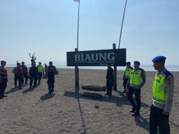 Tingkatkan Patroli Sambangi Pantai Biaung, Upaya Ciptakan Rasa Aman