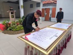 Pencanangan Pembangunan Zona Integritas: Rutan Gresik Siap Meraih Predikat WBK dan WBBM