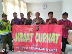 Polsek Denbar Optimalkan Kegiatan Jumat Curhat Serap Aspirasi Aparatur Desa