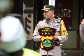 Turunkan 242 Personil, Polres Badung Amankan Kampanye Pemilu 2024