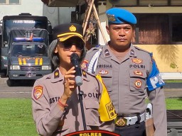 Harkamtibmas Tugas Pokok Bersama, Kasatgas Ban Ops Pimpin Apel OMB
