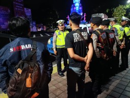 Patroli Malam Minggu, Kasat Lantas Polres Tabanan Cegah Balap Liar