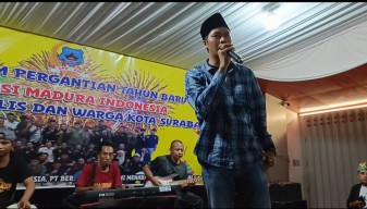 Sambut Tahun 2024, Aliansi Madura Indonesia Gelar Makan Gratis dan Berikan Hiburan Orkes