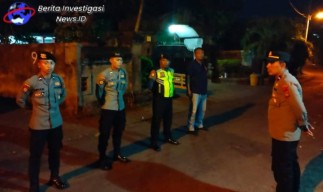 Awasi Keamanan Malam Hari, BLP Polsek Dentim Jaga Kondusifitas