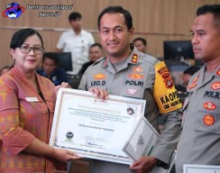 Sembilan Polres/ta Polda Bali Terima Pengahargaan Dari Ombudsman RI