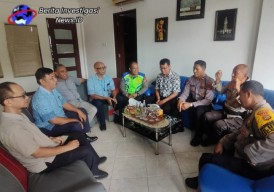 Ajak Supir Taksi Tertib Lalu Lintas, Polsek Densek Kantor Bluebird 