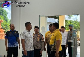 Kapolres AKBP I Ketut Widiarta Tinjau Bangunan Baru Polres Bandara 