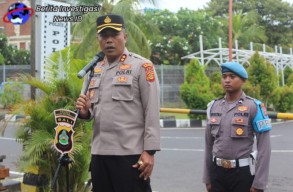 Kapolres AKBP I Ketut Widiarta Pimpin Apel Jampim Perdana
