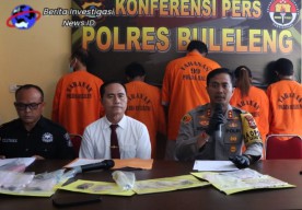 Press Release Sat Resnarkoba Polres Buleleng Ungkap Tindak Pidana Narkoba