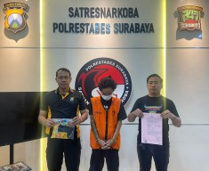 Satresnarkoba Polrestabes Surabaya Berhasil Tangkap Pelaku Penyalahgunaan Narkotika