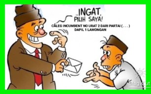 DPP AMI ; Miris Oknum Caleg Incumbent No Urut 2 Dari Partai Dapil 1 Lamongan Diduga Melakukan Serangan Fajar