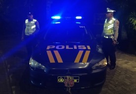 Patroli Subuh Polsek Kuta Selatan amankan Tujuh Sepeda Motor Knalpot Brong
