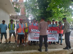 Minggu Kasih Polsek Benoa Dengarkan Aspirasi Karyawan TKBM Pelabuhan 