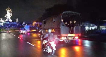 H-2 Jelang Coblosan, Patgab Wilayah Dentim Libatkan Personil Brimob Polda Bali