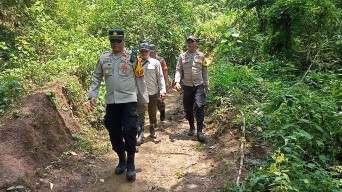 Distribusi Logistik Pemilu di Daerah Terpencil Pakai Kuda, Polres Jember Lakukan Pengawalan Jalan Kaki