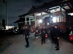 Jaga Harkamtibmas, Patroli Malam Polda Bali Sambangi Tempat Simpan Surat Suara