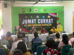 Polda Bali Gelar Jumat Curhat di RS Bhayangkara Denpasar