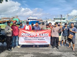 Minggu Kasih Polsek Benoa Bersama Komunitas ABK Perikanan