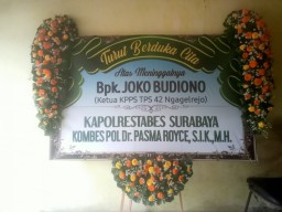 Turut Berbelasungkawa, Polrestabes Surabaya Silaturahmi ke Keluarga Petugas KPPS Yang Meninggal Dunia