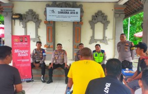 Program Minggu Kasih Dialog Kamtibmas Bersama Nelayan Pantai Segara Kuta 