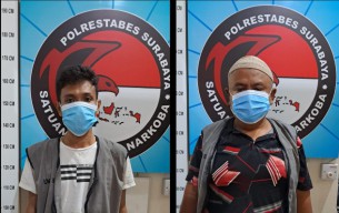 Satresnarkoba Polrestabes Surabaya Berhasil Amankan Pelaku Penyalahgunaan Narkotika Jenis Sabu