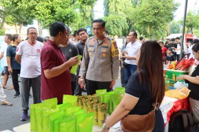 Pasar Murah Taman Kota Singaraja Digelar Pemkab Buleleng Bersama Polres Buleleng 