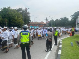 Polres Bandara Ngurah Rai Libatkan 56 Personil Amankan Giat Melasti 