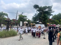 Jamin Aman dan Lancarnya Kegiatan Melasti, Satuan Samapta Polresta Denpasar Gelar Personil 