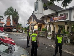 Polres Bandara Ngurah Rai Atensi Pengamanan Giat Ibadah Gereja 