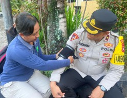 Subsatgas Dokkes Polres Tabanan Periksa Kesehatan Personil Ops Keselamatan Agung 2024